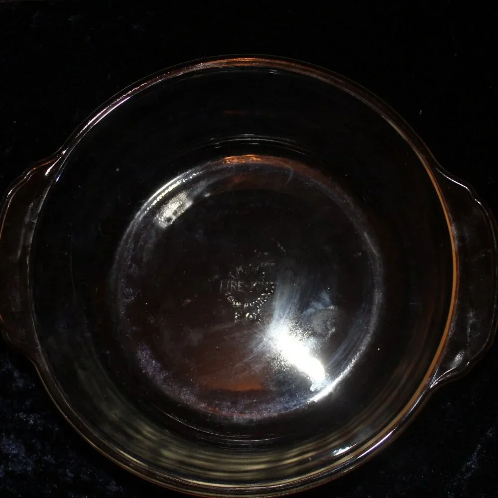 Vintage Fire-King 2 QT. Clear Glass Casserole Dish